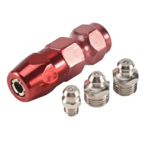 A36T-61Pcs/Set Grease Fitting Pack M6/M8/M10 Metal Nipple Mechanical Lubrication Part Grease Nipple Fitting Assortment Kits