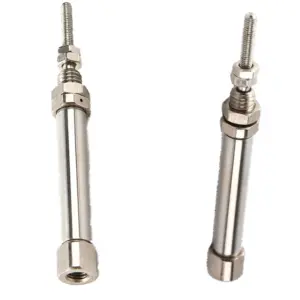 Pneumatic Air cylinder miniature stainless steel double acting single rod mini CDJ2B6-5 10 15 20 25 30 35 40 45 50stroke cylinde