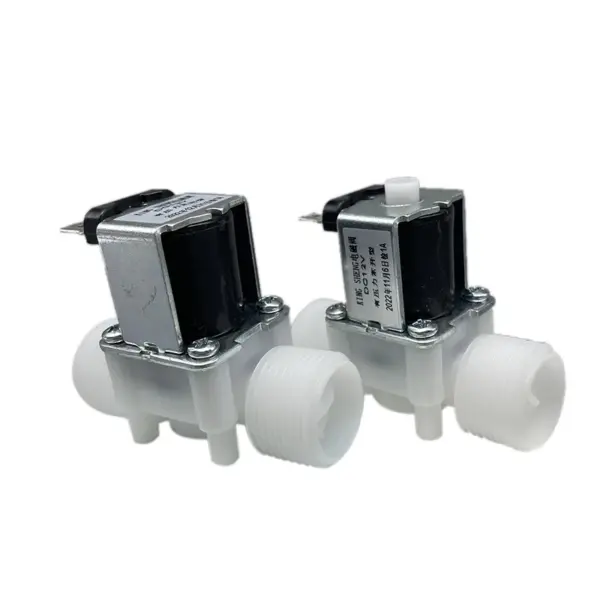3/4" Plastic Solenoid Valve 12V 24V 220V Magnetic Water Control Pneumatic Pressure Controller Switch Normally Closed Open N/C