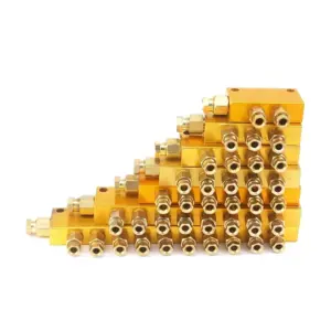 Aluminum 2/3/4/5/6/7/8/10 Way Adjustable Lube Oil Piston Distributor Value Manifold Block 6mm In 4mm Out Centralized Lubrication