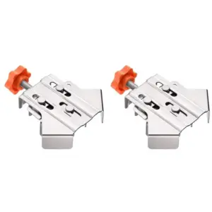 【EFFICIENT 】2X Corner Clamp Steel 90 Degree, Right Angle Clamp Carpentry Quick Splicing Clamp With Adjustable Swing Jaw Framing