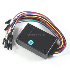 16-Channel 100M USB Logic Analyzer with Plastic Housing DC Powered Compact Testing Module