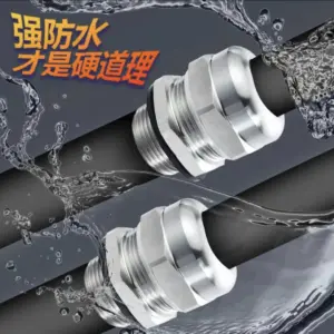 Stainless Steel Cable Gland SS304 SS316 Electrical Waterproof M8 M10 M12 M14 Size Thread Wire Connecotr For 3-6.5mm 4-8mm Cable