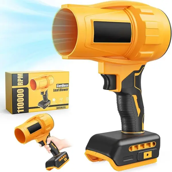 Variable Speed Handheld Turbo Blower with Brushless Motor, Cordless Leaf Blower for Lawn & Patio