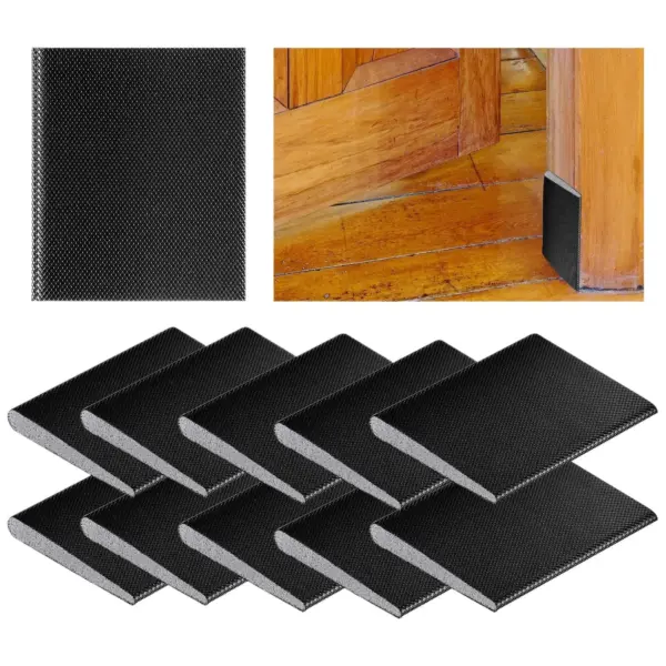 10Pcs Self-Adhesive Weather Stripping - Door Window Seals Tape, Foam Insulation Strip For Garage Shower Patio Refrigerator