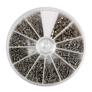 1000Pcs Small Stainless Steel Screws Set for Glasses Watch Repair Mini Phillips Screws Bolts Nuts Kit Assortment Hardware Tools