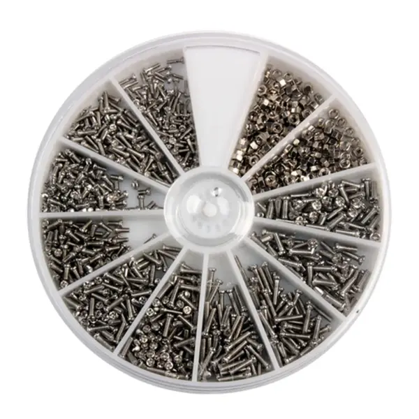 1000Pcs Small Stainless Steel Screws Set for Glasses Watch Repair Mini Phillips Screws Bolts Nuts Kit Assortment Hardware Tools