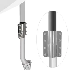 For Starlink V2 Antenna Bracket Connection Clamp Plate,34MM Calibre,35MM Pipe,Stainless Steel Heavy-Duty Pivot Bridged Mount kit