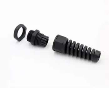 Wholesales IP68 Waterproof PG7-PG21 Cable Gland Flexible Strain Relief Protector Spiral Cable Glands Black and White