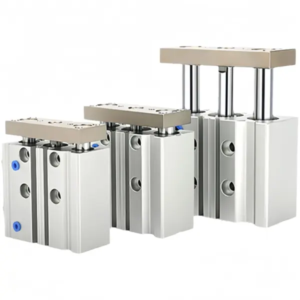 AirTAC Type TCM Series Tri-Rod Guided Pneumatic Cylinder Double Acting Bore 12-63mm All Stroke Air Cylinder for CNC Automation