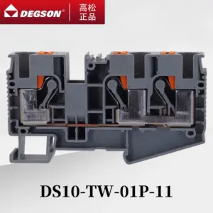 10Pcs DEGSON DS10-TW-01P-11-00ZH D-DS10-TW-01P-11 Sensor DIN RAIL TERMINAL BLOCKS PHOENIX CONNECTOR NS35/7.5 57A 1000V
