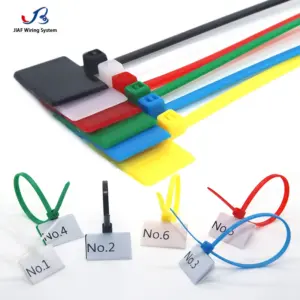 250PCS Colorful Nylon Self-locking Cable Ties 4*150mm Marker Red Yellow Orange Plastic Tag Labels Zip Ties Wire Marker Tools