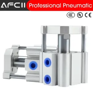 CQMB Original replacement CQMB20/25/32 No Magnet Stroke Thin AIR Cylinder Double Acting Guide Rod Compact Pneumatic Cylinder