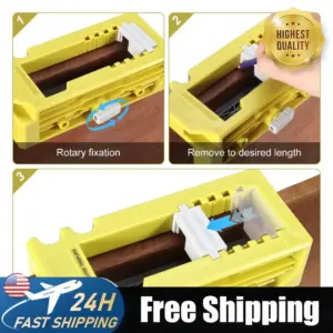 Door Hinge Router Template Latch Lock Installation Kit Adjustable Mortise Jig Fits 3In-5In Length and 1/4In Or 5/8In Thickness