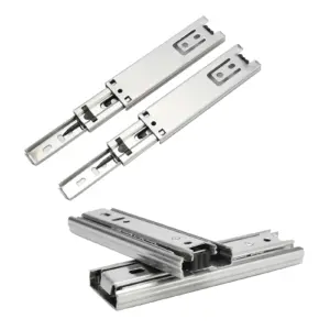 2pcs 5in Mini Short Drawer Slides Furniture Guide Rail Full Extension Kitchen Cupboard Hardware