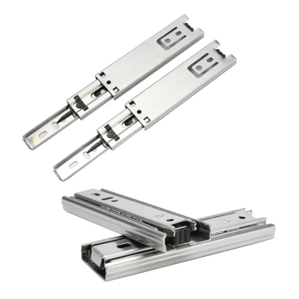 2pcs 5in Mini Short Drawer Slides Furniture Guide Rail Full Extension Kitchen Cupboard Hardware