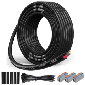 14 AWG 2 Conductor Tinned Copper Wire 30ft UL Listed For Automotive, Marine, RV