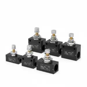 One way throttle valve with one inlet and one outlet RE/01/02/03/04 gas valve ASC100 adjustable flow control valve