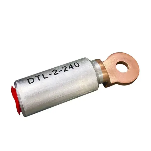 1pcs DTL-2-240 Round Copper Aluminum CU AL Bimatel Spade Power Wire Cable Fitting Connector Lug Crimp Terminal