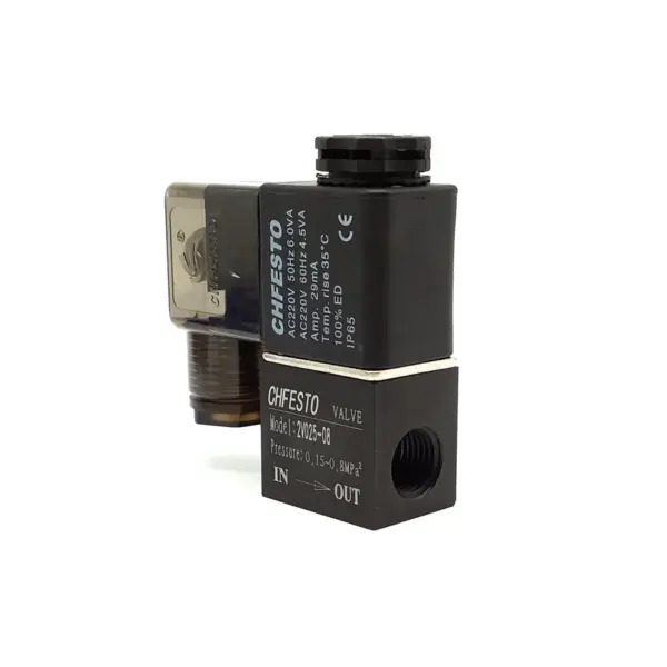 Air Solenoid Valves 2V025-08 2 Position 2 Port 1/4" Normally Closed Pneumatic Solenoid Valve 12V 24V 110V 220V