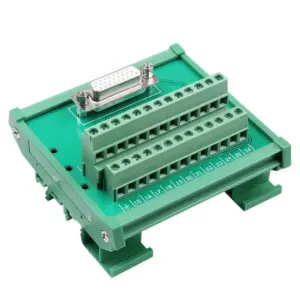 DB26 D Sub 26 Pin Connectors Male / Female Socket Terminal Block Breakout Board Adapter DIN Rail