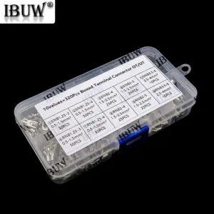320pcs Crimp Terminal Kit with Electrical Connector U/O Splicing Termination SNB/RNB1.25-4 Wire Connector Cable Termination Plie