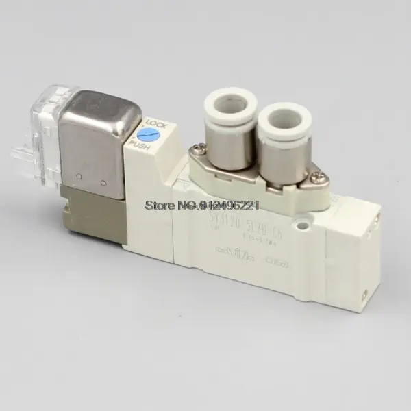 SY7220 Series 5/2 Single Solenoid Valve G1/8" Mini Pneumatic Solenoid Valv SMC Type