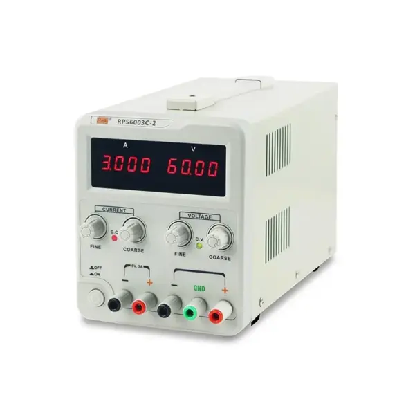 2025/REK RPS6003C-2 linear 4 digital display regulated variable ac DC bench power supply adjustable 60V 3A repairing