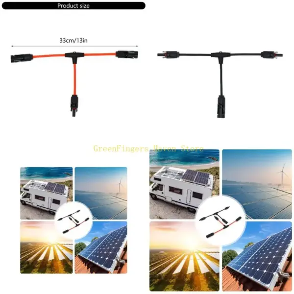 F68D Renewable Energys Solar Panel Connectors 30A 1000V Panels Linking Cables 6mm² Wire Harnesses Quick Installation for