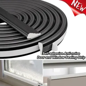 5M Cladding Door and Window Sealing Strip wedge weather stripping Foam Insulation Stripped Doors Gap Filler Noise Blocker Tape