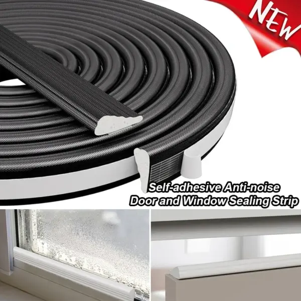5M Cladding Door and Window Sealing Strip wedge weather stripping Foam Insulation Stripped Doors Gap Filler Noise Blocker Tape