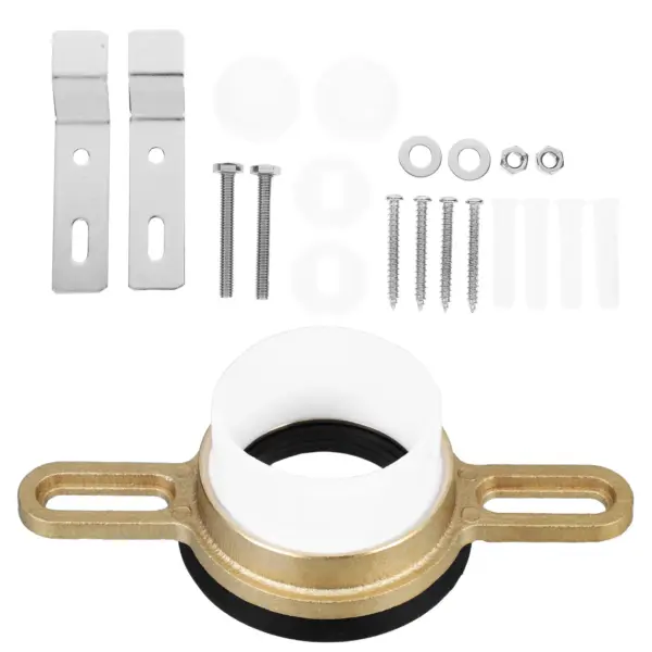 1Set Urinal Flange Connector Set Wall Gasket Sealing Repair Kit Toilet Installation Urinal Replacement Parts Repair Set