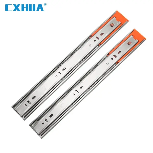 CXHIIA Stainless Steel Full Extension Drawer Slides Side Mount Ball Bearing Metal Rails Track Guide Glides Runners Heavy 100 Lbs