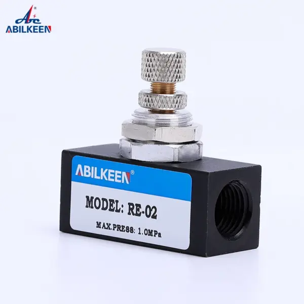 ABILKEEN RE-01/RE-02/RE-03/RE-04 Unidirectional Throttling Speed Control Valve Flow Control Valve RE Series Pneumatic Components