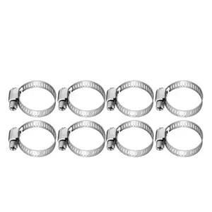 A64K 12 Pieces Hose Repair Connectors with Claps Brass Garden Hose Repair Kit Fitting Water Hose Repair Kit Solid Female Hose