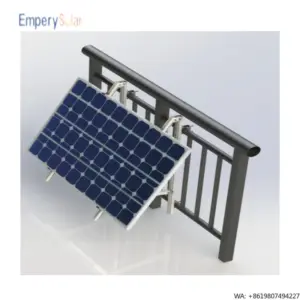 Racks with Customized Tilt Angle Solar Panel Wall Mounting Brackets Photovoltaic Flat Wall Solar Fence Support