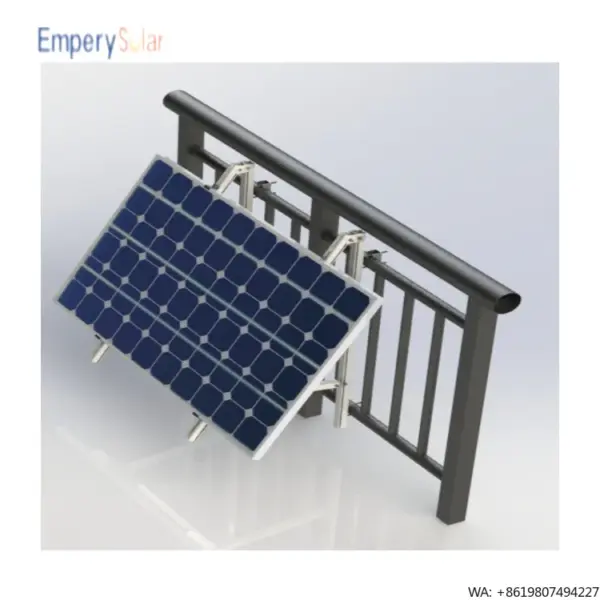 Racks with Customized Tilt Angle Solar Panel Wall Mounting Brackets Photovoltaic Flat Wall Solar Fence Support