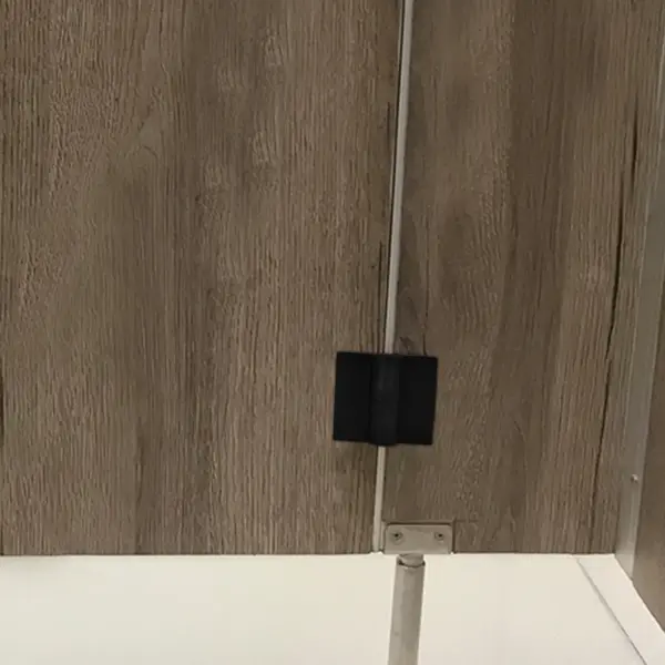 2Pcs Heavy Duty Plastic Offset Door Hinges for Public Restroom Partitions Shopping Malls Hotels Detachable Adjustable