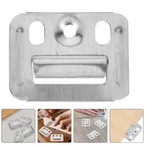 300Pcs Stainless Steel Wall Panel Buckle Heavy Duty Clamp for Furniture Fixing Replacement Clip Integrated Panel Clamp Hardware