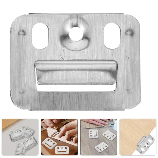 300Pcs Stainless Steel Wall Panel Buckle Heavy Duty Clamp for Furniture Fixing Replacement Clip Integrated Panel Clamp Hardware