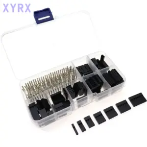 310pcs/A Set Dupont Wire Jumper Pin Header Connector Housing Kit Male Crimp Pins+Female Pin Connector Terminal Pitch With Box