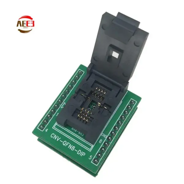 AEE3-QFN8 DFN8 WSON8 Programming Socket Pin Pitch 1.27Mm IC Body Size 6X8 Mm Clamshell Test Socket ZIF Adapter Kelivn Socket