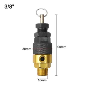 8KG Air Compressor Safety Release Relief Valve Connector Air Gas Pressure Relief Regulator 3/8" 1/2" Threaded Buckle