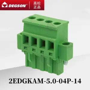 10Pcs DEGSON 2EDGKAM-5.0-04P-14-00ZH 2EDGKAM-5.0801P-14 Sensor DIN RAIL TERMINAL BLOCKS PHOENIX CONNECTOR MVSTBR2.5 18A 320V