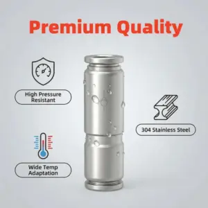 304PUV AKH Type Pneumatic One Way Check Valve 304 Stainless Steel Inline Non-Return Valve for Air Compressor Cylinder SystemTool