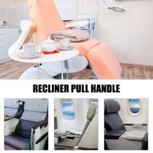 Universal Recliner Pull Handle with Cable Replacement Kit for Sofa Couch Settee Power Recliners Strong Reinforced Plastic Grip