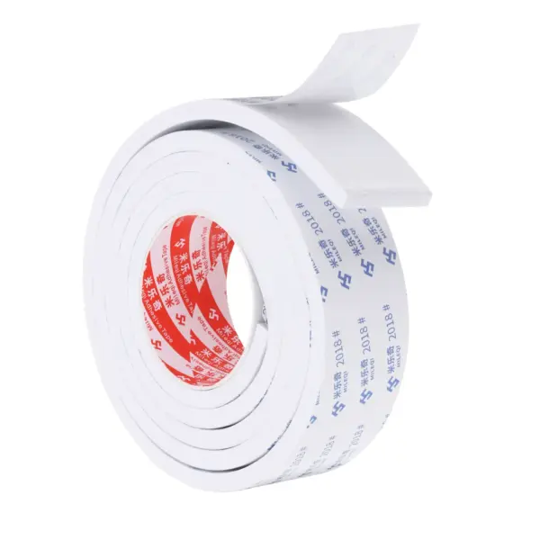 Uxcell 2m Sealing Foam Tape 1-5cm Wide 5/8/10mm Thick Single Sided Weather Stripping Door Seal Strip for Window Door Insulation