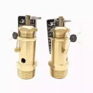 Brass Air Compressor Safety Valve High Pressure Relief Vent Male 1/2 BSP Thread 20bar/25bar/30bar/40bar Selectable