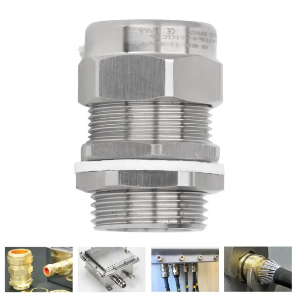 Cable Gland 304 Stainless Steel Explosion Proof G3/4 Water Proof Dual Sealing Cable Connector for Household Appliances
