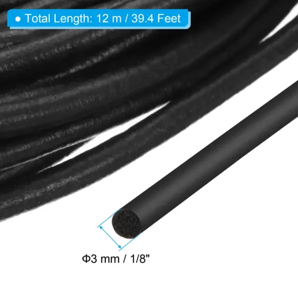 1.5m-24m EPDM Backer Rod Foam Rope 3mm-25mm Caulk Crack Joint Filler Roll Seal Weather Strip for Home Construction